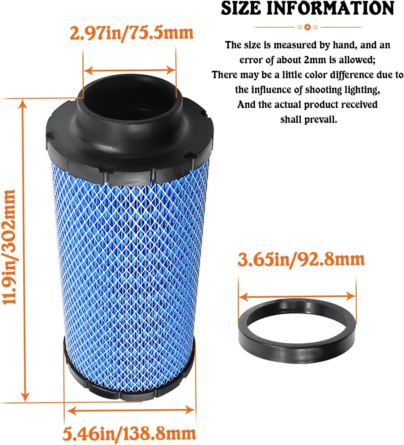 2882234 1241084 Air Filter for Polaris Ranger XP 1000 RZR XP 1000 RZR XP4 1000 R