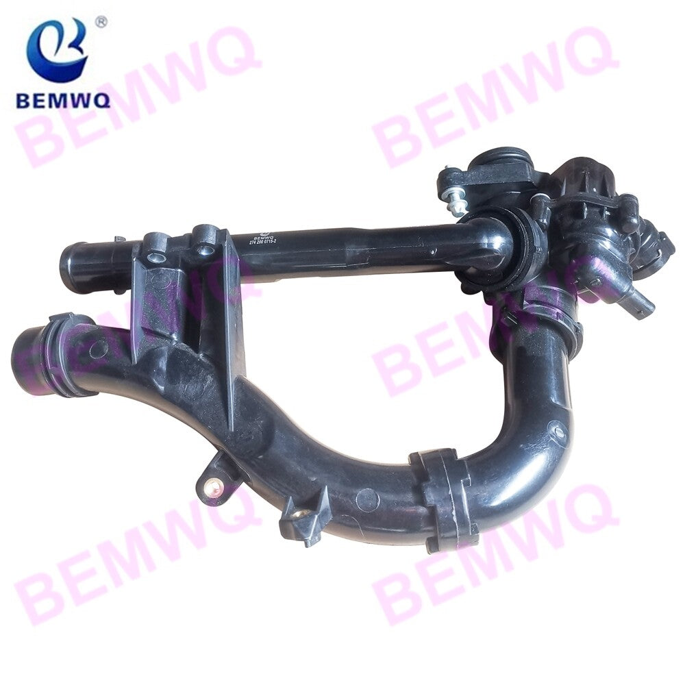 Engine coolant thermostat suitable for Mercedes M274 C300 E300 GLC300 SLC300 2742000715- n
