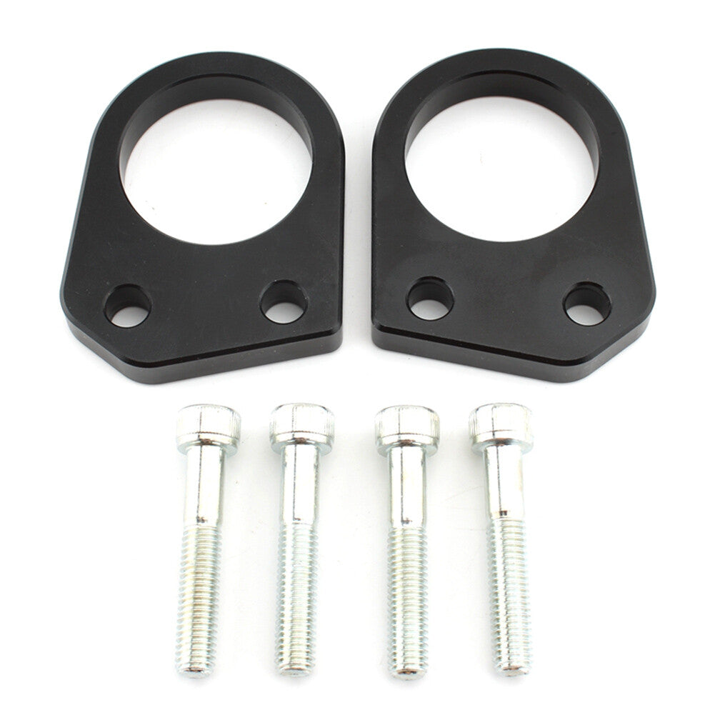 for Suzuki GIXXER 250 SF 2x Black Motorcycle Handlebar Riser Spacer Mount Clamp Q