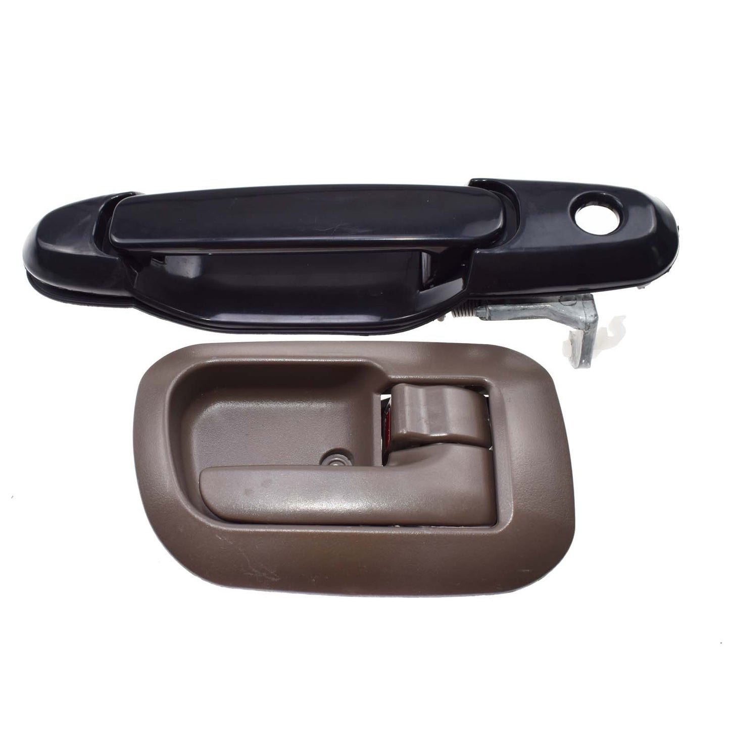 Black exterior, brown interior front right door handle, suitable for 98-03 for Sienna , all new. n
