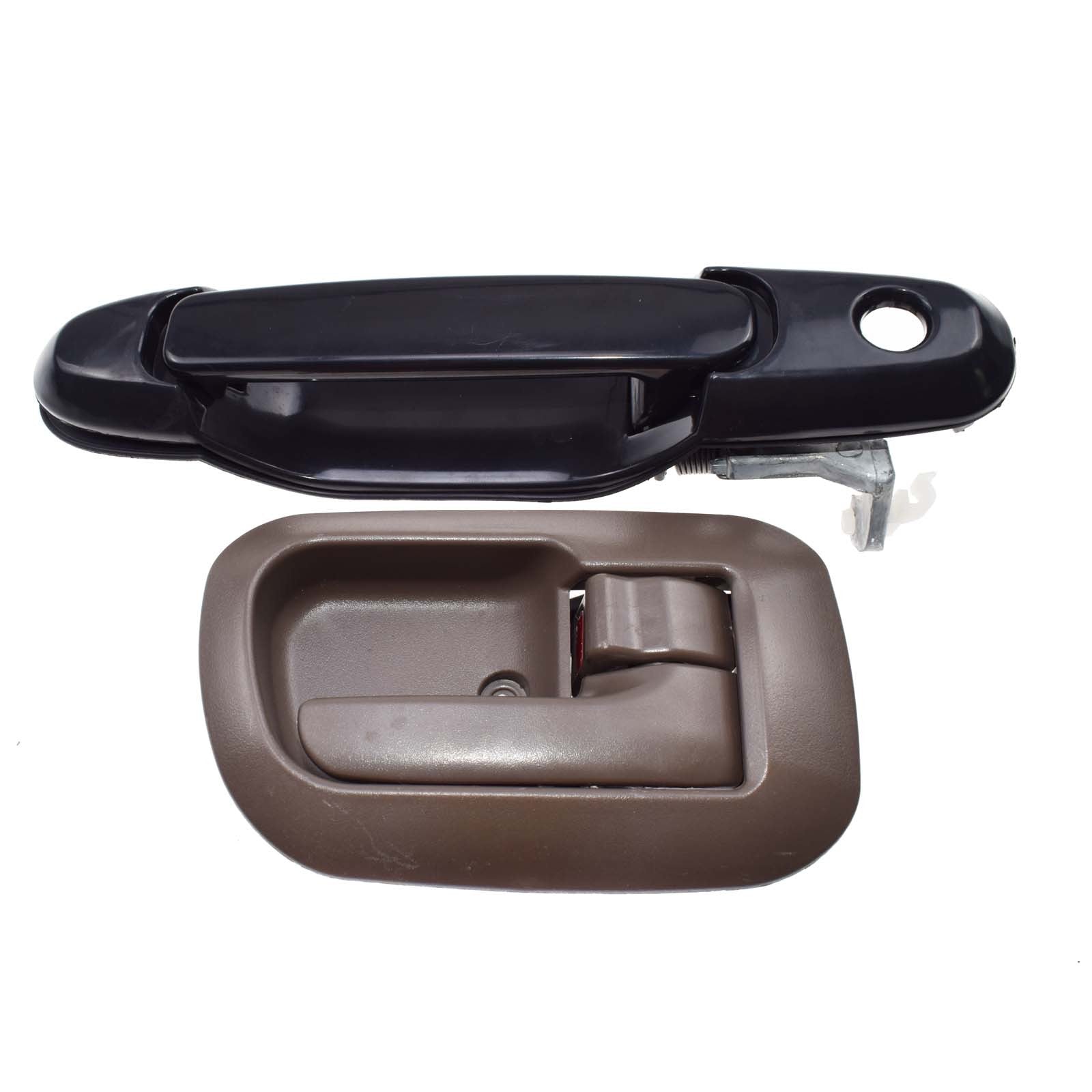 Black exterior, brown interior front right door handle, suitable for 98-03 for Sienna , all new. n