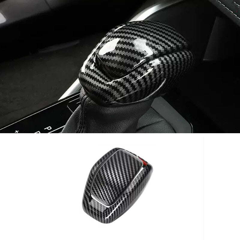 Carbon Fiber Gear Shift Knob Trim 2pcs for Toyota Grand Highlander 2024 2025