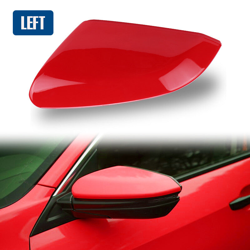 Left Driver Side for HONDA for CIVIC 2016-2021 Red Side Mirror Cap Cover Replacement