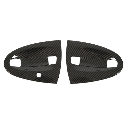 Exterior Door Handle Bowl Cover 4pcs Carbon Fiber Car Exterior Door Handle Bowl