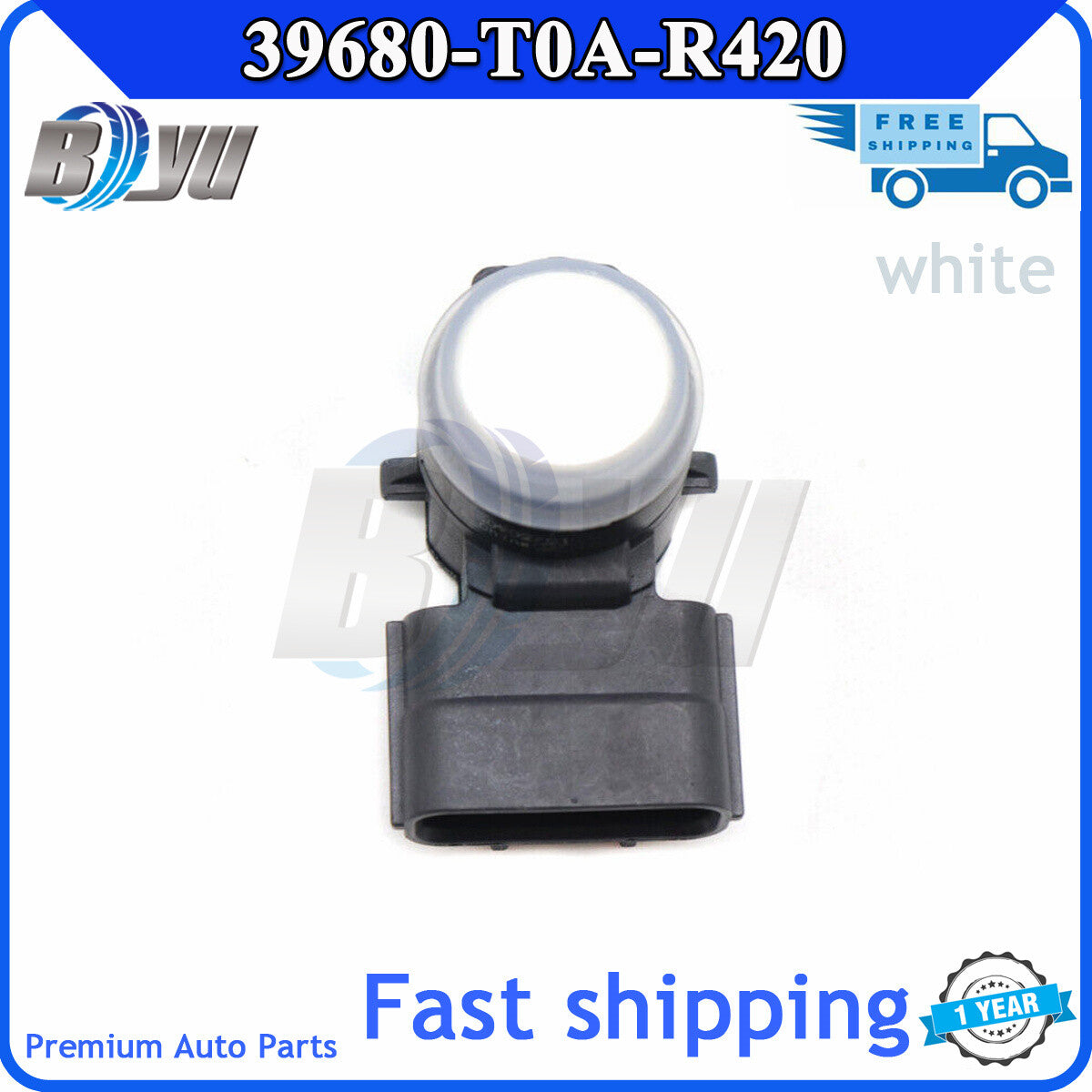 PDC Right Bumper Parking Sensor 39680-T0A-R420 White for 2016-2018 for Honda Accord v