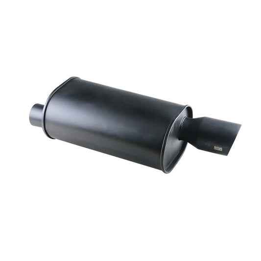 Exhaust Mufffler Tip 2.5 iD Sport Sound Muffler 1.5mm 3.5 OD Matte Black