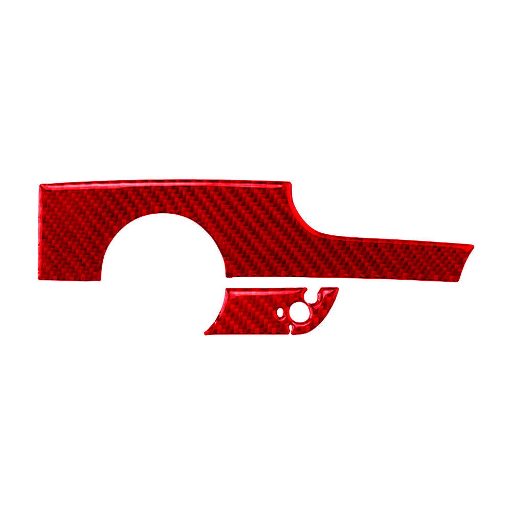 Red Carbon Fiber Center Control Button Trim TypeB For COBALT 2005-2010 v