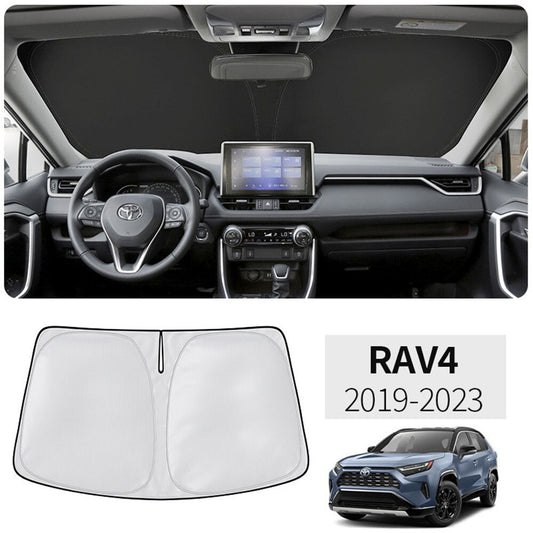 Suitable for 2019-2023 RAV4 windshield sunshade with UV protection. n