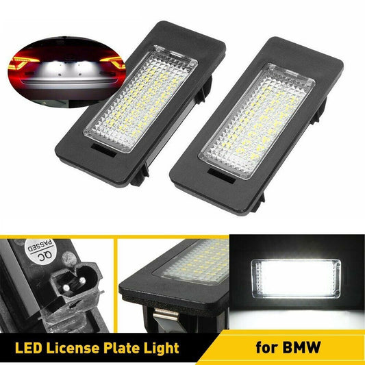 2PCS for BMW E39 E60 E70 Accessories Error LED License Plate Tag Light Lamp Q