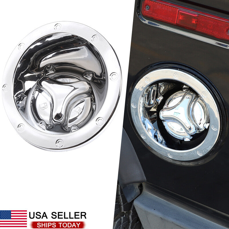 Molded decorative chrome cap for fuel compartment cover and airbox cap of 2003-09 for Hummer H2 ( ) n