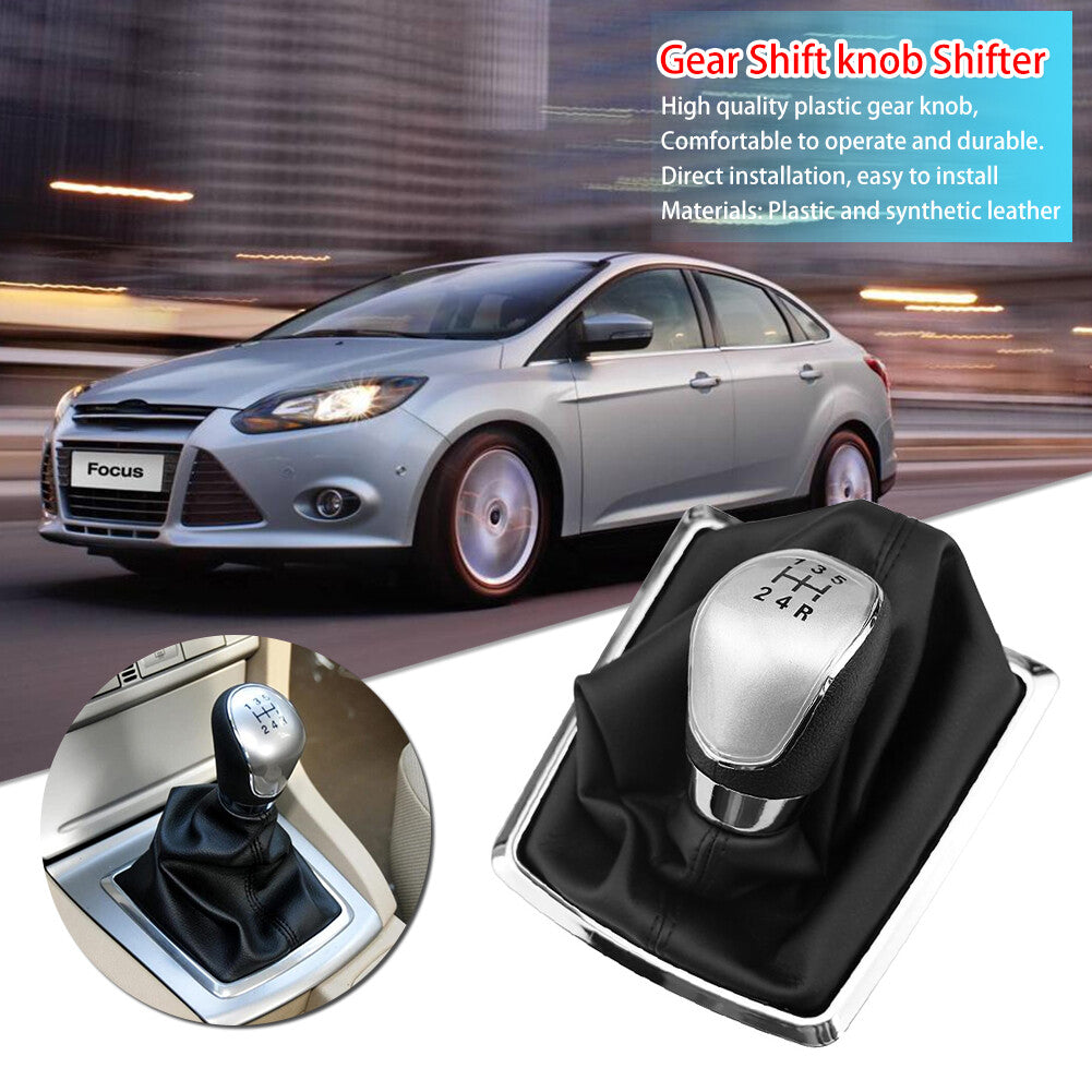 5 Speed Frame Gear Shift Knob Lever Gaiter  for ford  Focus 2009-2014 Q