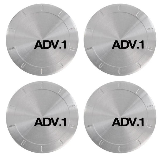 4x45mm ADV.1 Wheel Center Hub Sticker Rim Sticker Silver