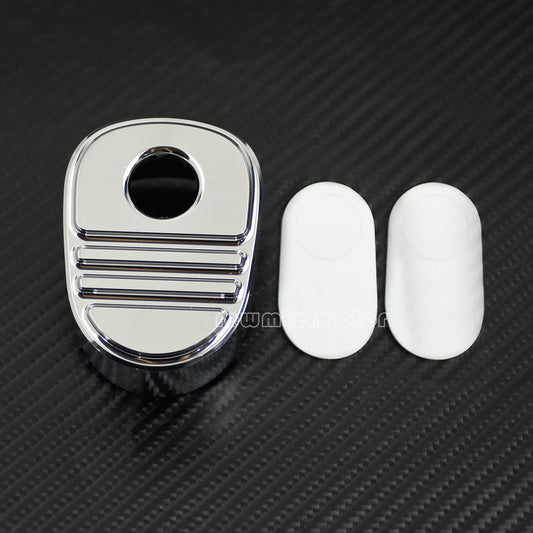 Chrome Stripe Ignition Switch Cover Fit for Harley Touring Road Street Tri Glide