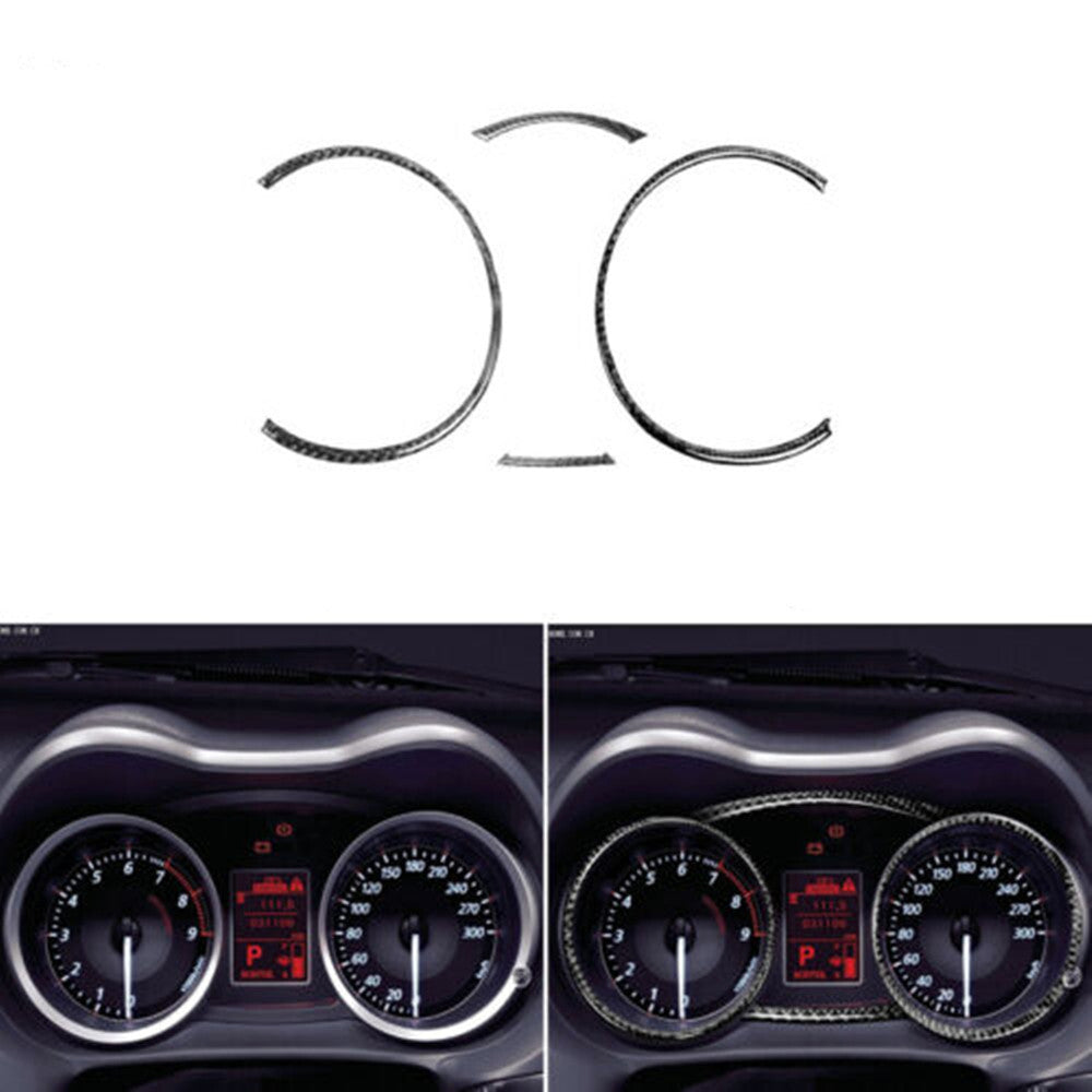 4Pcs Carbon Fiber Air Condition Vent Outlet Cover Trim for Chevy Camaro 2016-18 v