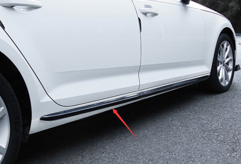 for Audi A4 2017-19 ABS Carbon Fiber Side Door Body Guard Molding Cover Trim 4x