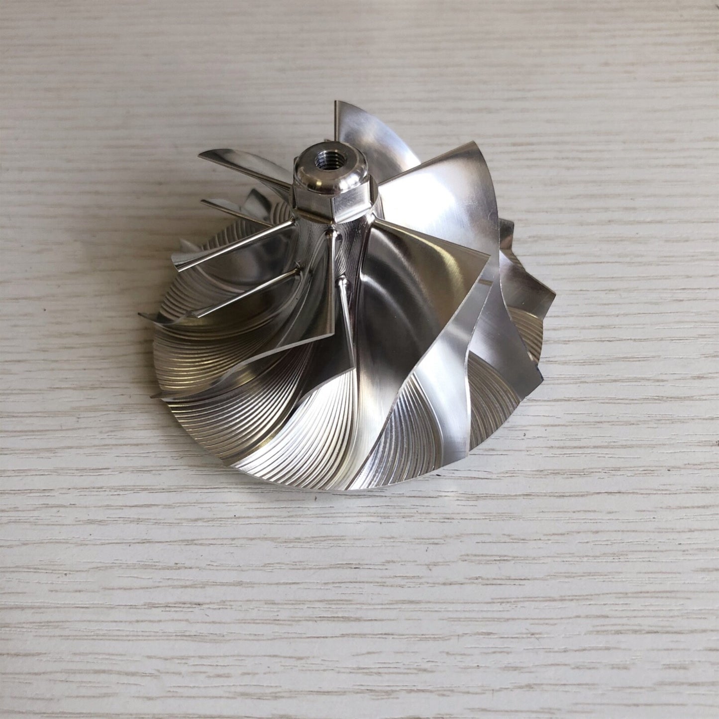GTP38R Reverse 65.94/88.04 mm 6+6 Blade Performance Billet Compressor Wheel