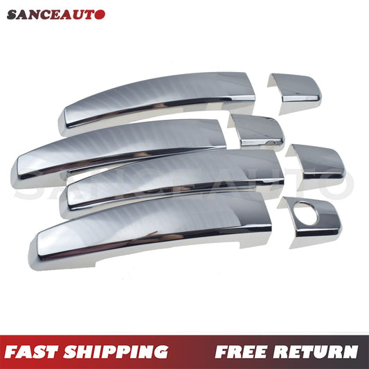 4Pcs Door Handle Cover for Chevy Malibu for Cruze Camaro 2010-2014 Chrome Trim New n