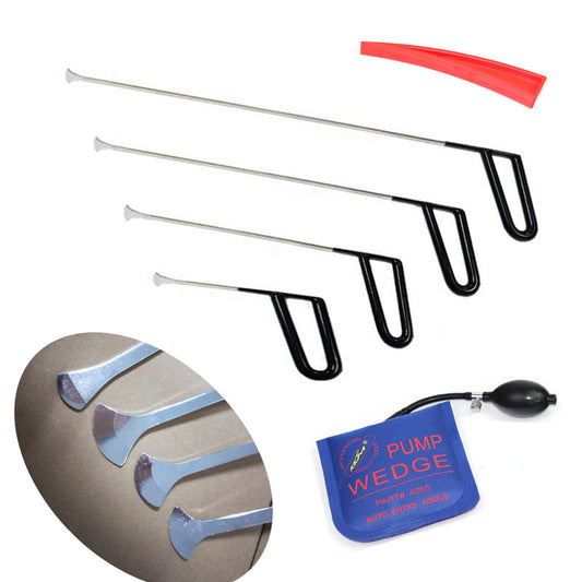 Set of 4 Bars for Street Dent for PDR Paintless Repair Bump Removal v