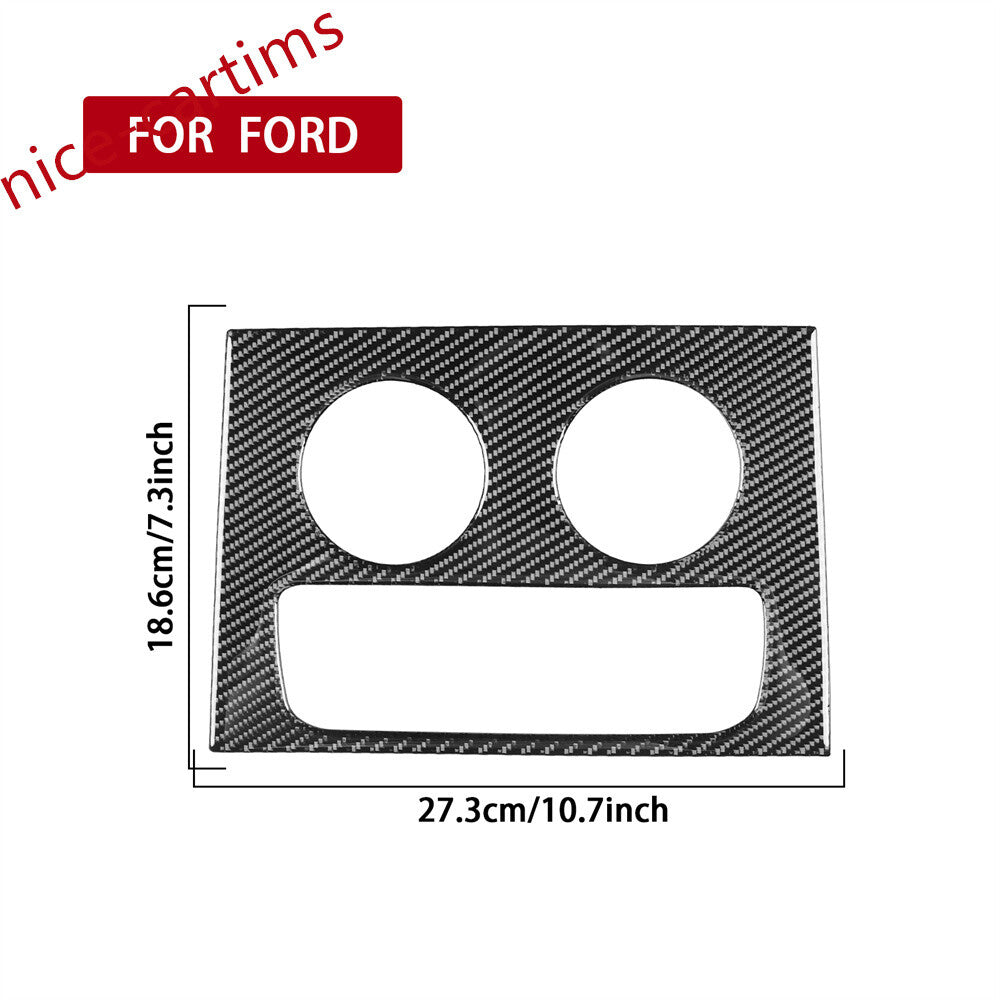 Carbon Fiber Rear Air Vent Outlet Panel Trim for Ford F150 2009-2014 Accessories