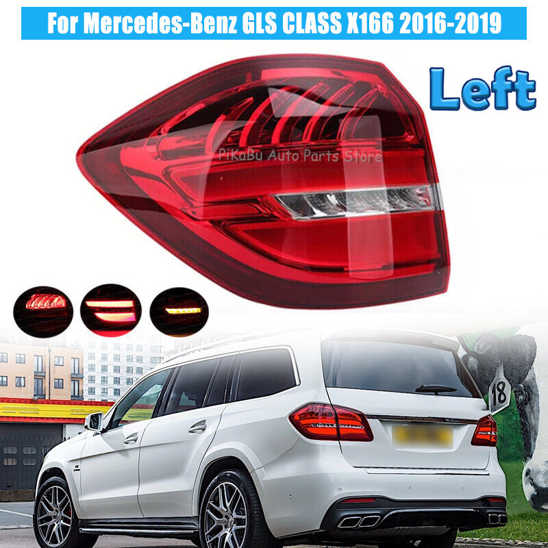 Left Outer LED Tail Light Brake Lamp for Mercedes-Benz GLS CLASS X166 2016-2019