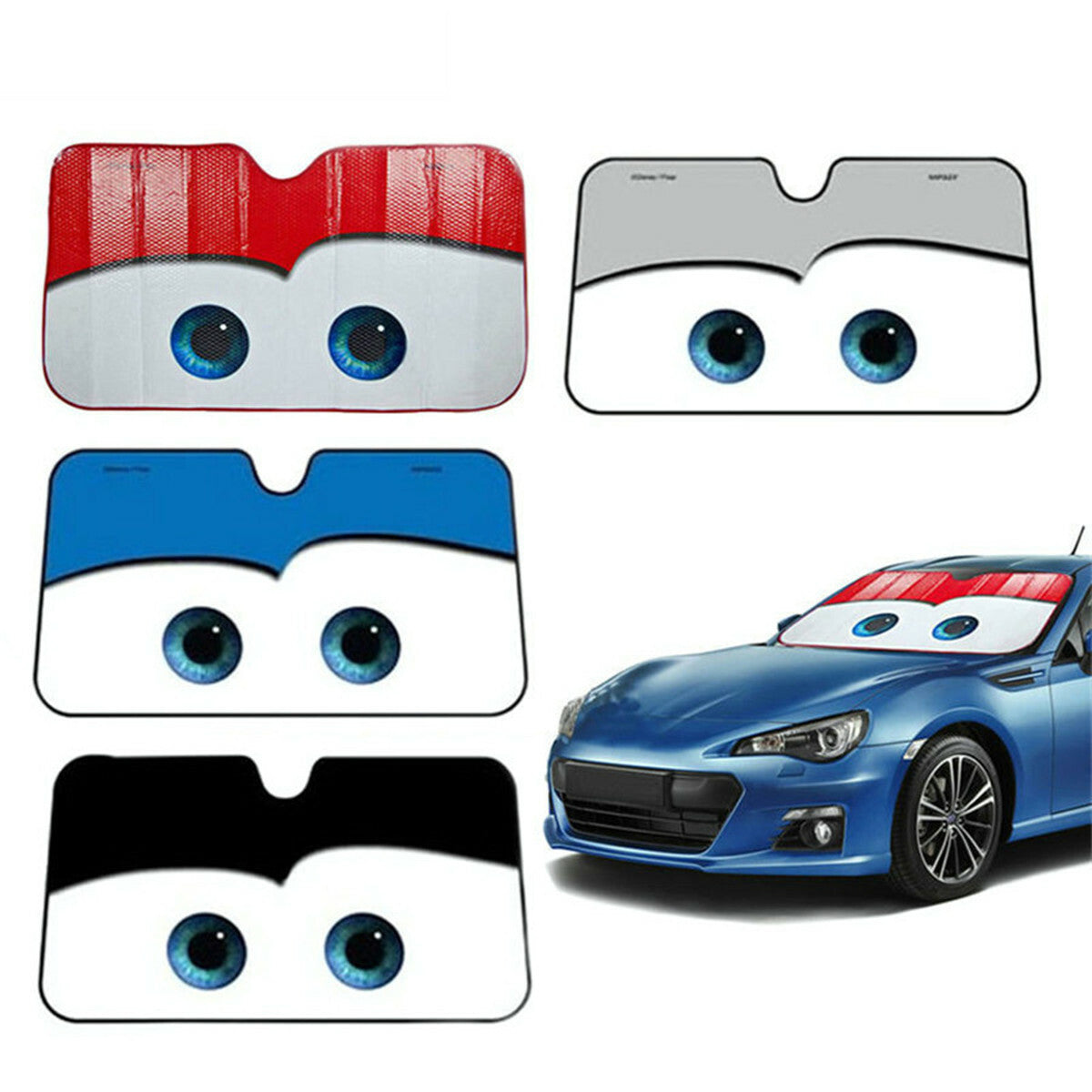 Car Window Windscreen Sun Visor Cover Big Eye Pattern Cars Windshield Sunshade
