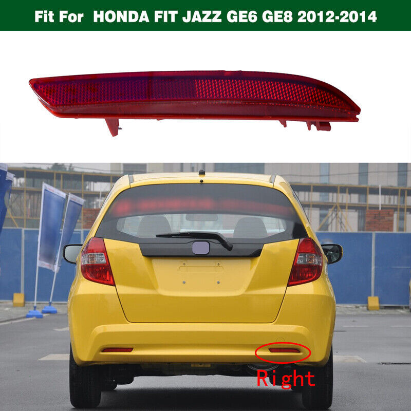 Right Rear Bumper Reflector Light Lamp for HONDA FIT FOR JAZZ GE6 GE8 2012-2014