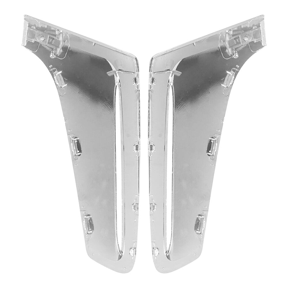2Pcs Fender Side Air Duct Vent Panel Trim Chrome LHRH For 7 Series G11 2016-19