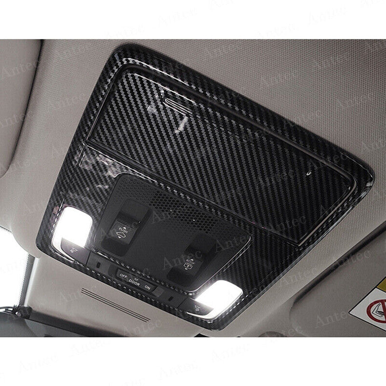 for Honda CR-V 2023-2024 Carbon Fiber Car Front Reading Light Lamp Cover Trim 2x