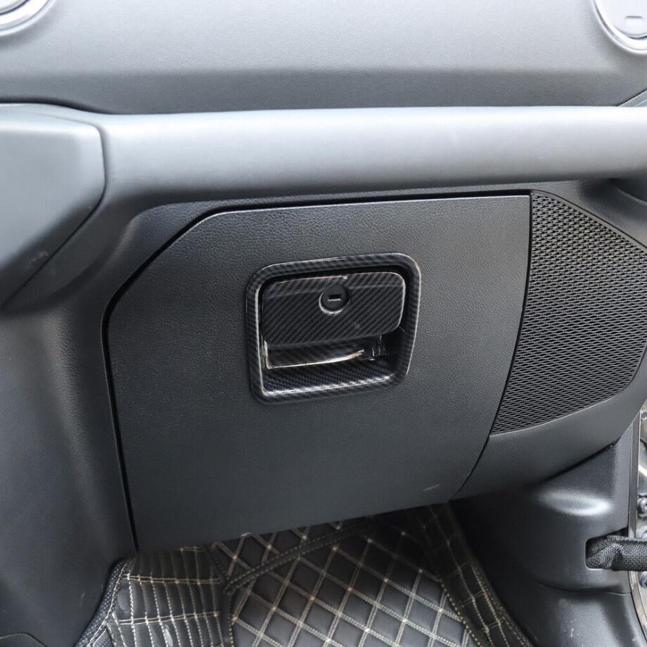 Carbon for Co -Pilot Storage Box Handle Cover for Jeep for Wrangler JL 18-23 Accessories v