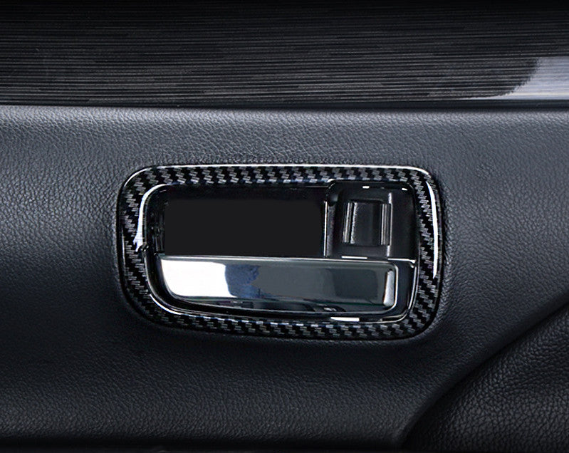 for Hyundai for Elantra 2017-2020 Matte Silver Inner Door Handle Molding Cover Trims v
