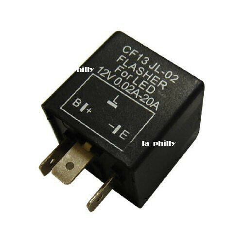 12V 3-Pin Car Flasher Relay Fix LED Light Turn Signal Hyper Flash CF13 JL-02 Q