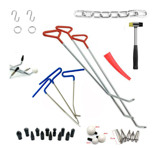Paintless Dent Removal Rod Kit,Car Body Dent Remover Tools,PDR Tools,Push Hook v