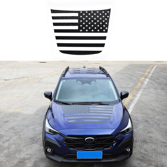 Center hood stripe vinyl graphic decal for Subaru Crosstrek 2024-2025 American Flag - n