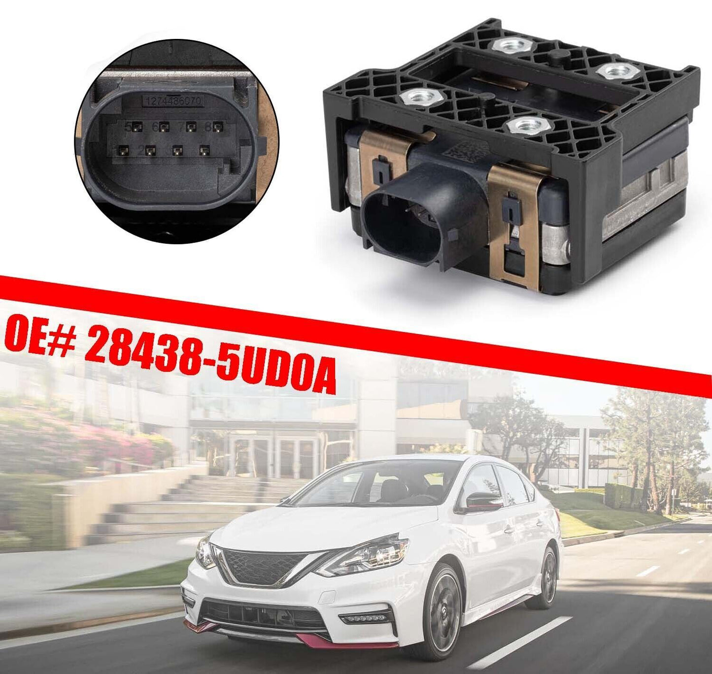 28438-5UD0A Control Module/Distance Sensor with Bracket for Nissan Sentra Cruise Q