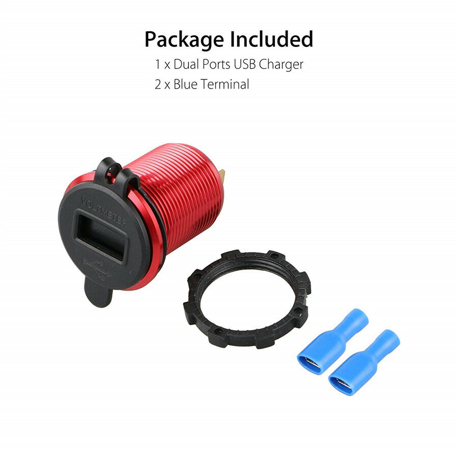 12V Car Cigarette Lighter Socket Splitter Dual USB Charger Power Adapter Outlet