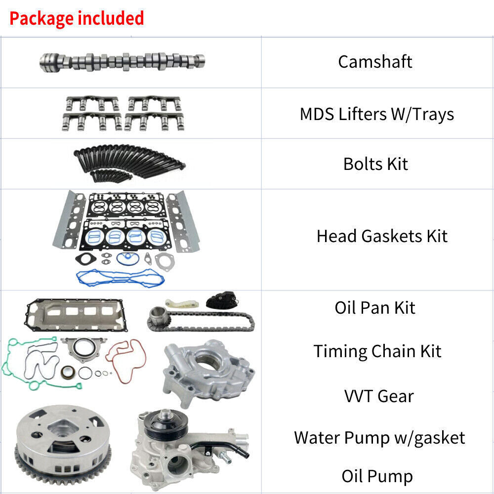 MDS Lifters KIT Timing Chain Kit Camshaft Kit for Dodge for Ram 1500 5.7L Hemi 09-19