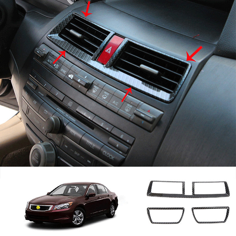 for Kia 2022 2023 Carbon Fiber Headlight Adjustment Button Cover- v