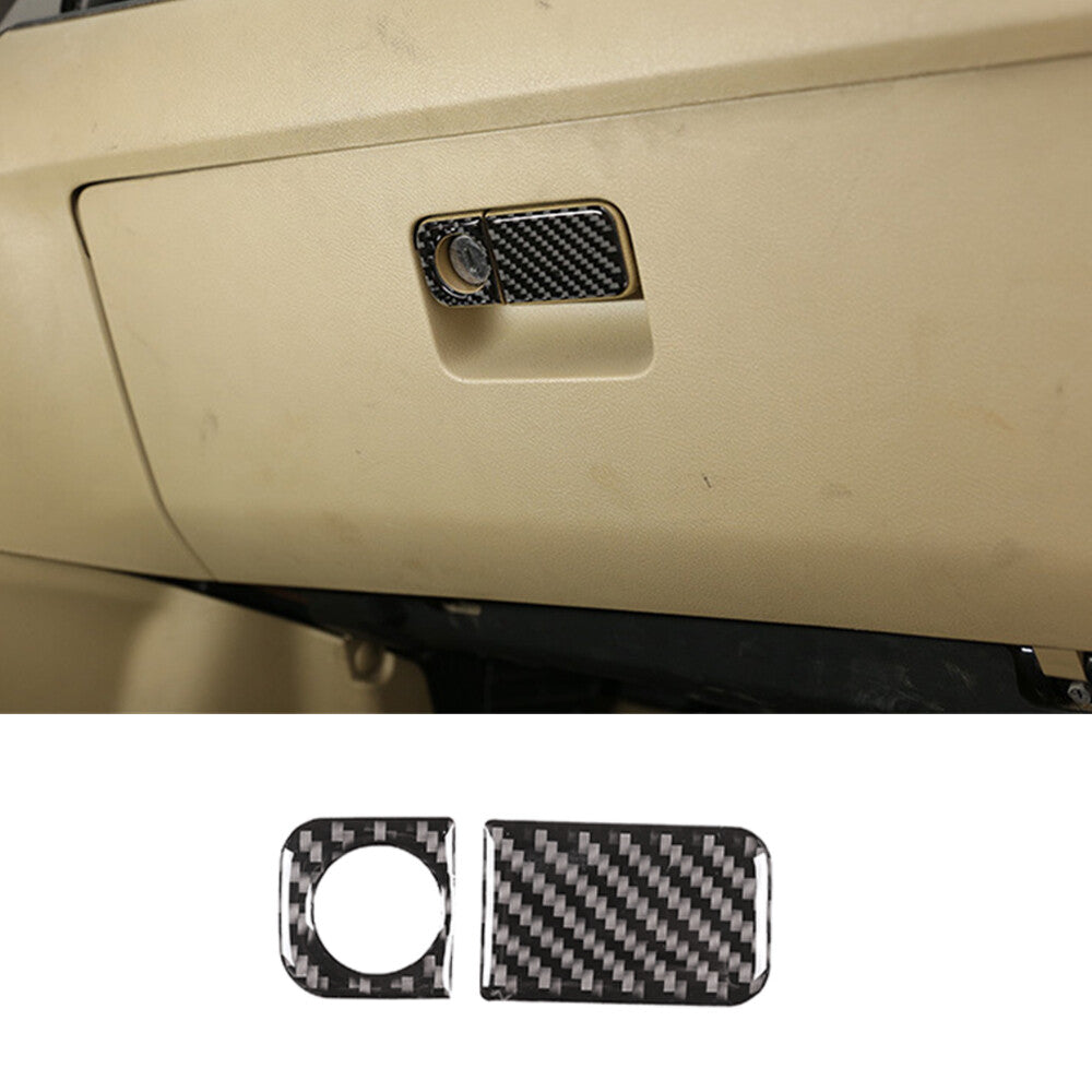 Carbon Fiber for Co -pilot Glove Storage Box Switch Trim for Honda CR-V CRV 2007-2011