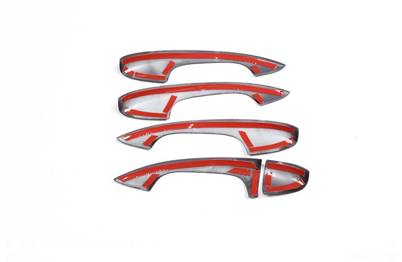 Carbon Fiber Handle Bowl Cover Trim Fit for Mercedes Benz C Class GLC W205