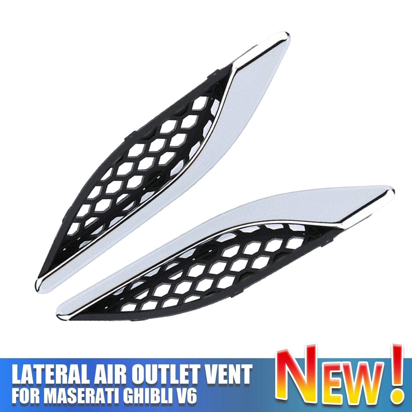 2PCS Left+Right Side Lateral Air Outlet Vent Replacement fit for Maserati Ghibli AT