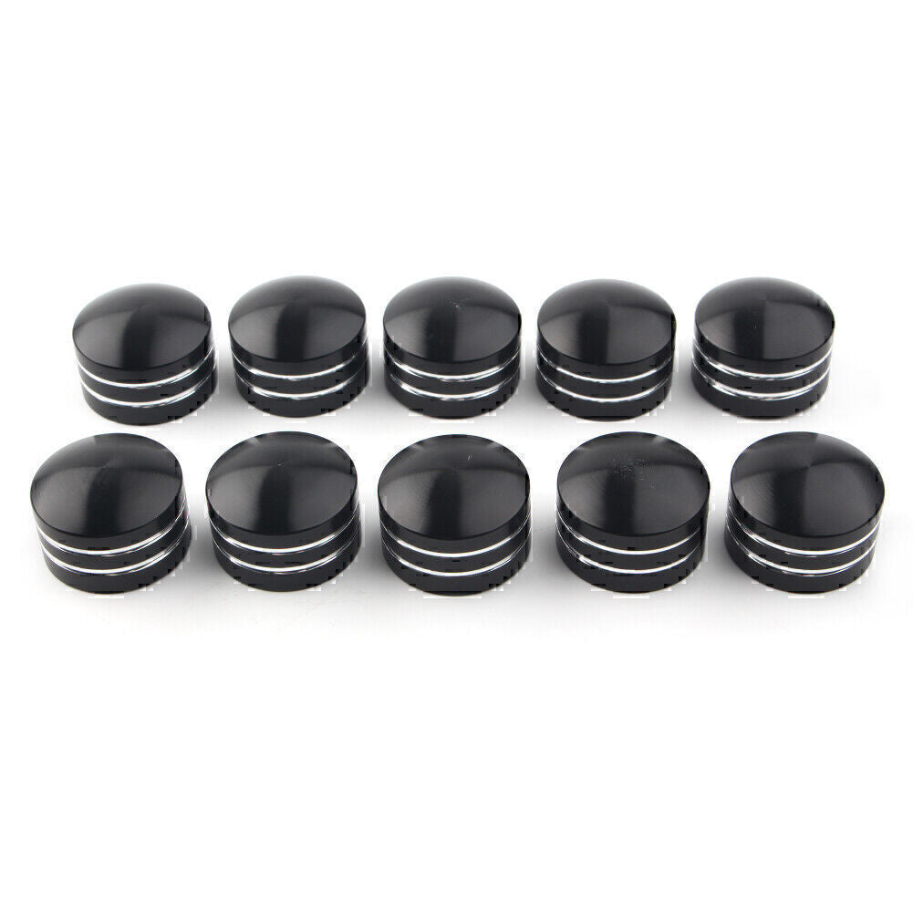 10x Aluminum Inner Schrauben Screws Motor Bolt Topper Caps Cover for Harley 13mm