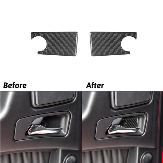 Carbon Fiber Inner Front Door Bowl Cover Trim for Mercedes G-Class 2013-2018