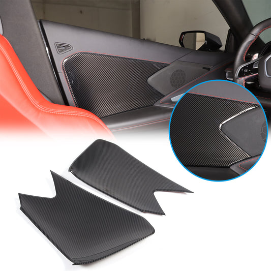 Carbon fiber interior door handle cover decorative frame suitable for Supra 2019-2022- v