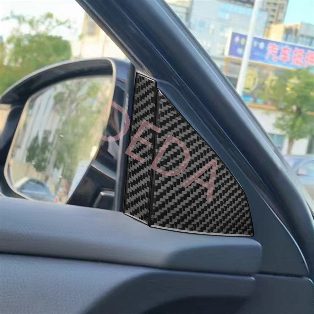 4¡ÁCarbon Fiber Front Door A Pillar Speaker Cover for Nissan Altima Teana 2013-18