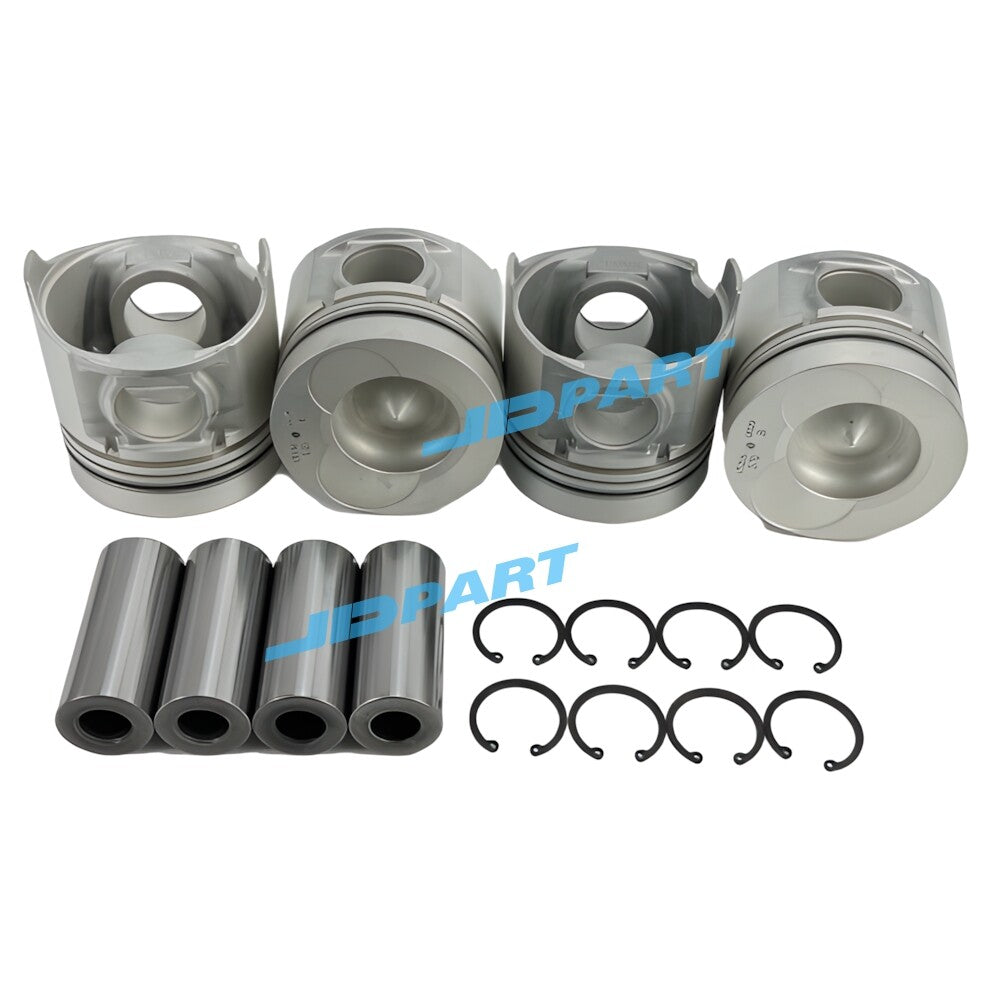 4-piece piston kit 13216-0020 for Hino W04C excavator engine parts