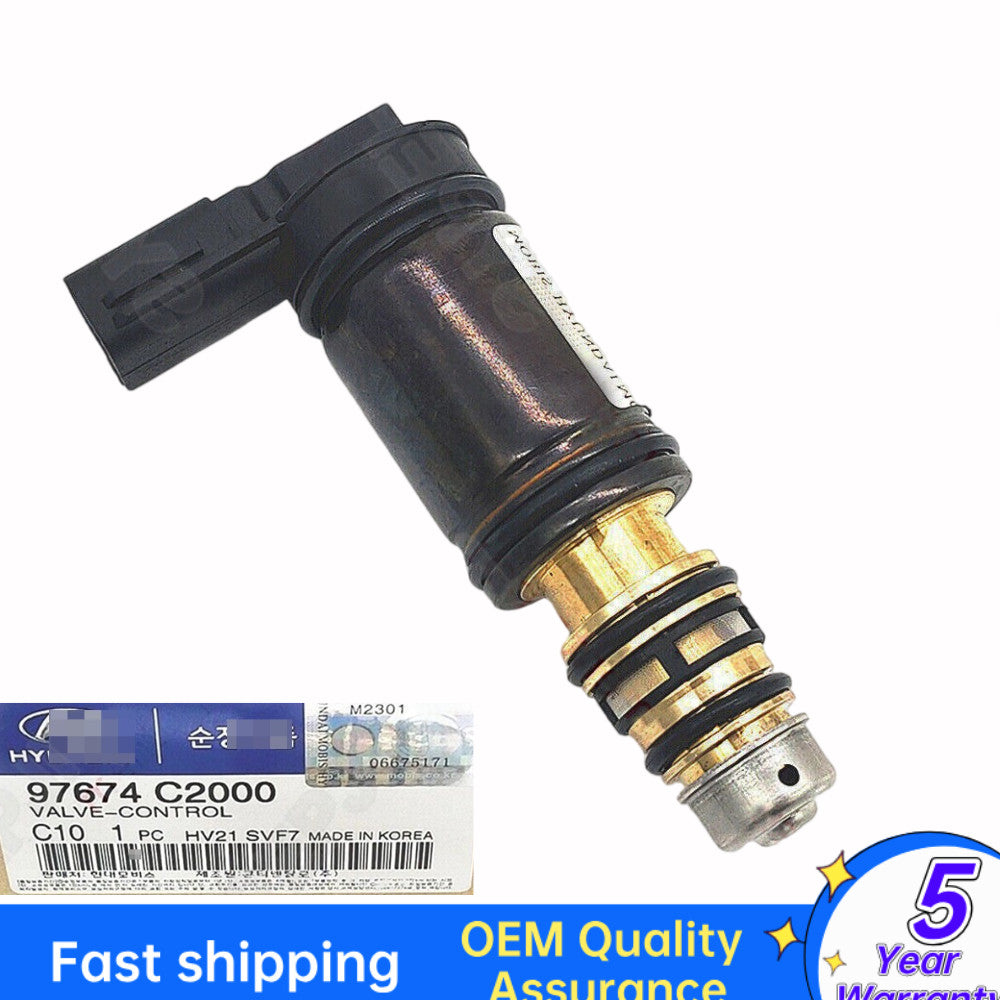 AC compressor control valve 97674-C2000, suitable for Hyundai Sonata 2.0L and 2.4L, 2015-16, new.
