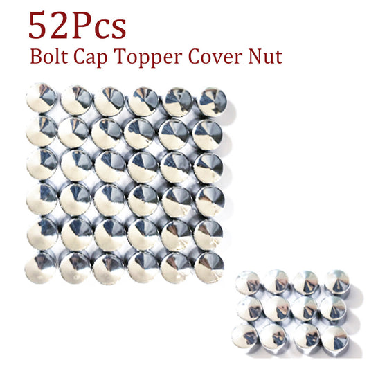 52-piece pack of chrome-plated bolt cap nuts for Harley Davidson Sportster 2004-2015- n