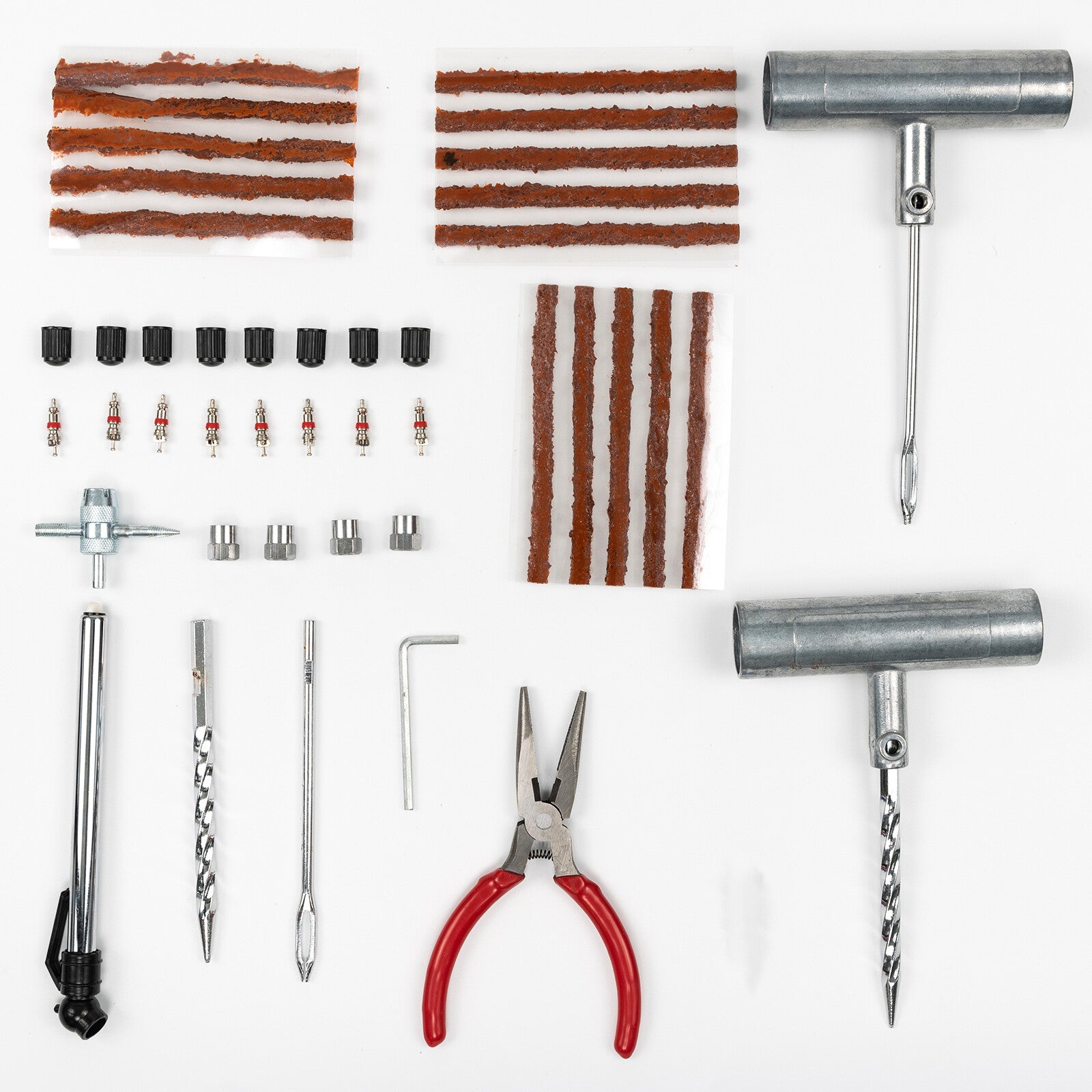 45PC Tire Kit DIY Tire Repair Plug Car Flat Repair Truck Motorcycle Home Patch?? Q
