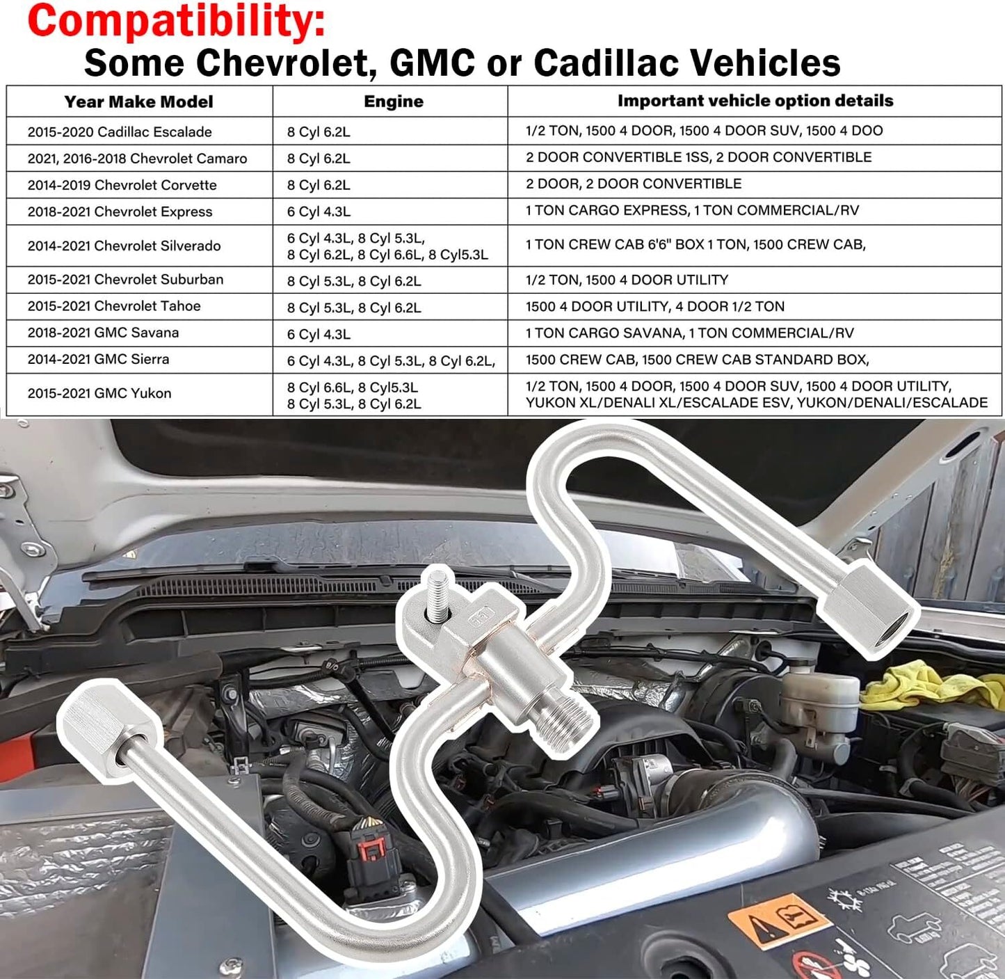 Fuel Rail Crossover Tube 12677002 Fit For GM n