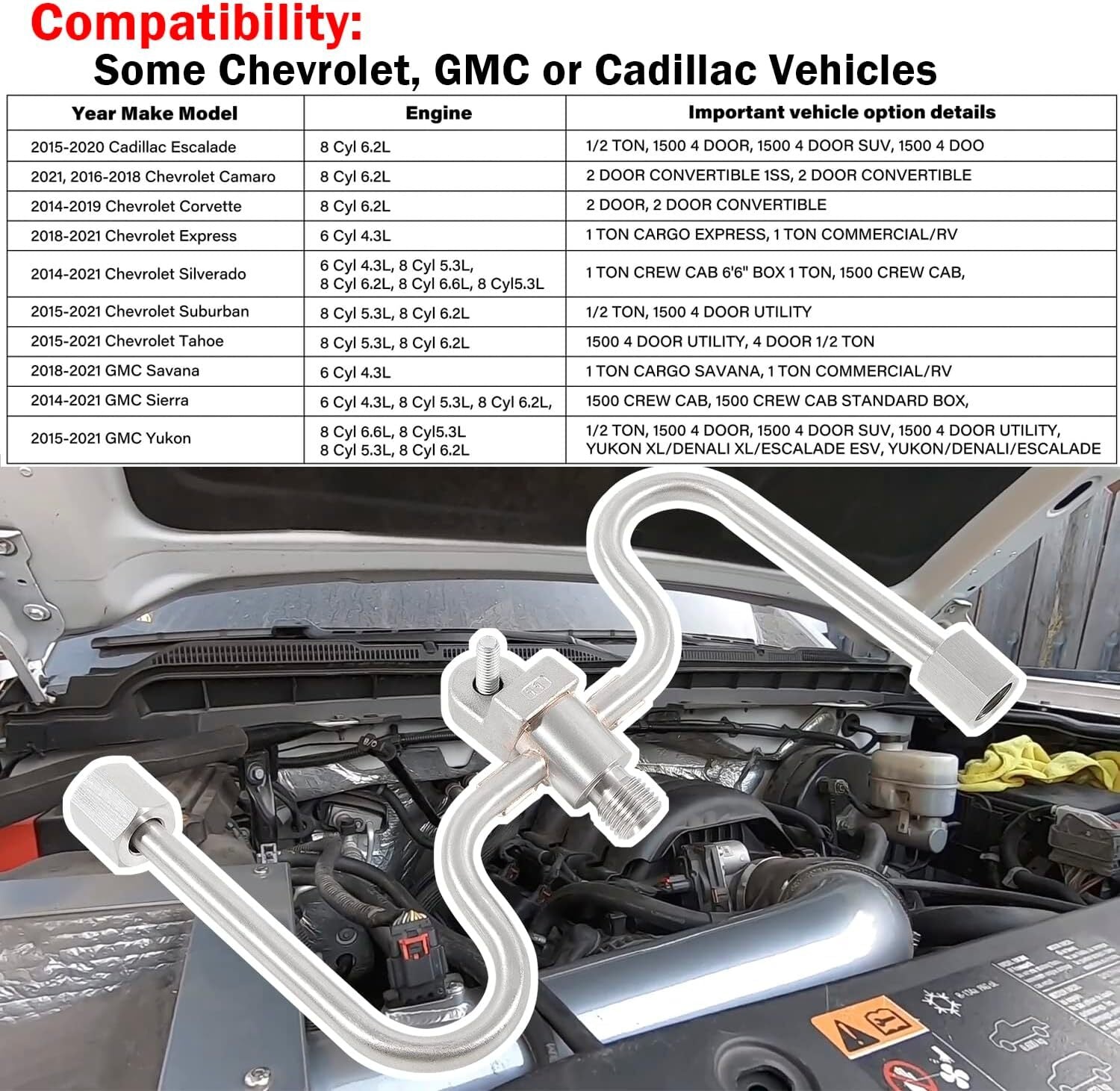 Fuel Rail Crossover Tube 12677002 Fit For GM n